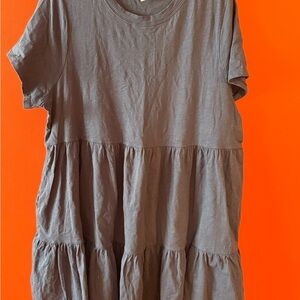 Old Navy Dark Blue Tiered Midi Dress